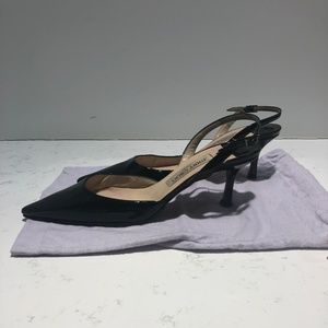 Jimmy Choo London Black Patent Slingback